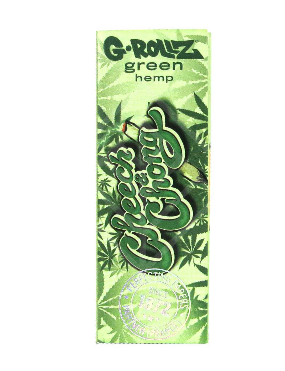 G-ROLLZ | Cheech & Chong(TM) - Organic Green Hemp - 50 '1¼' Papers + Tips