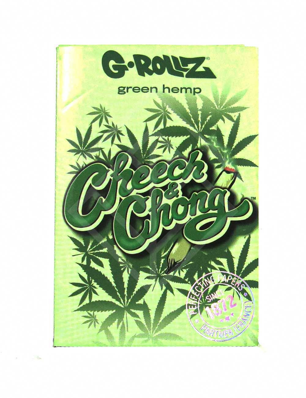 G-ROLLZ | Cheech & Chong(TM) - Organic Green Hemp - 50 '1¼' Papers + Tips & Tray