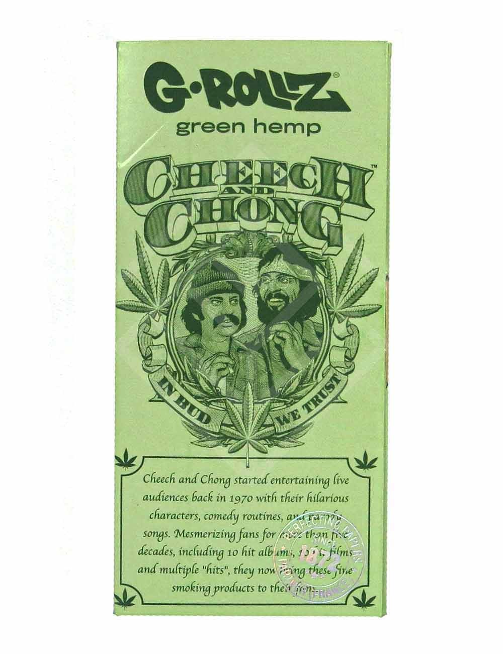 G-ROLLZ | Cheech & Chong(TM) Mix Set 1 - Organic Green Hemp - 50 KS Papers + Tips & Tray