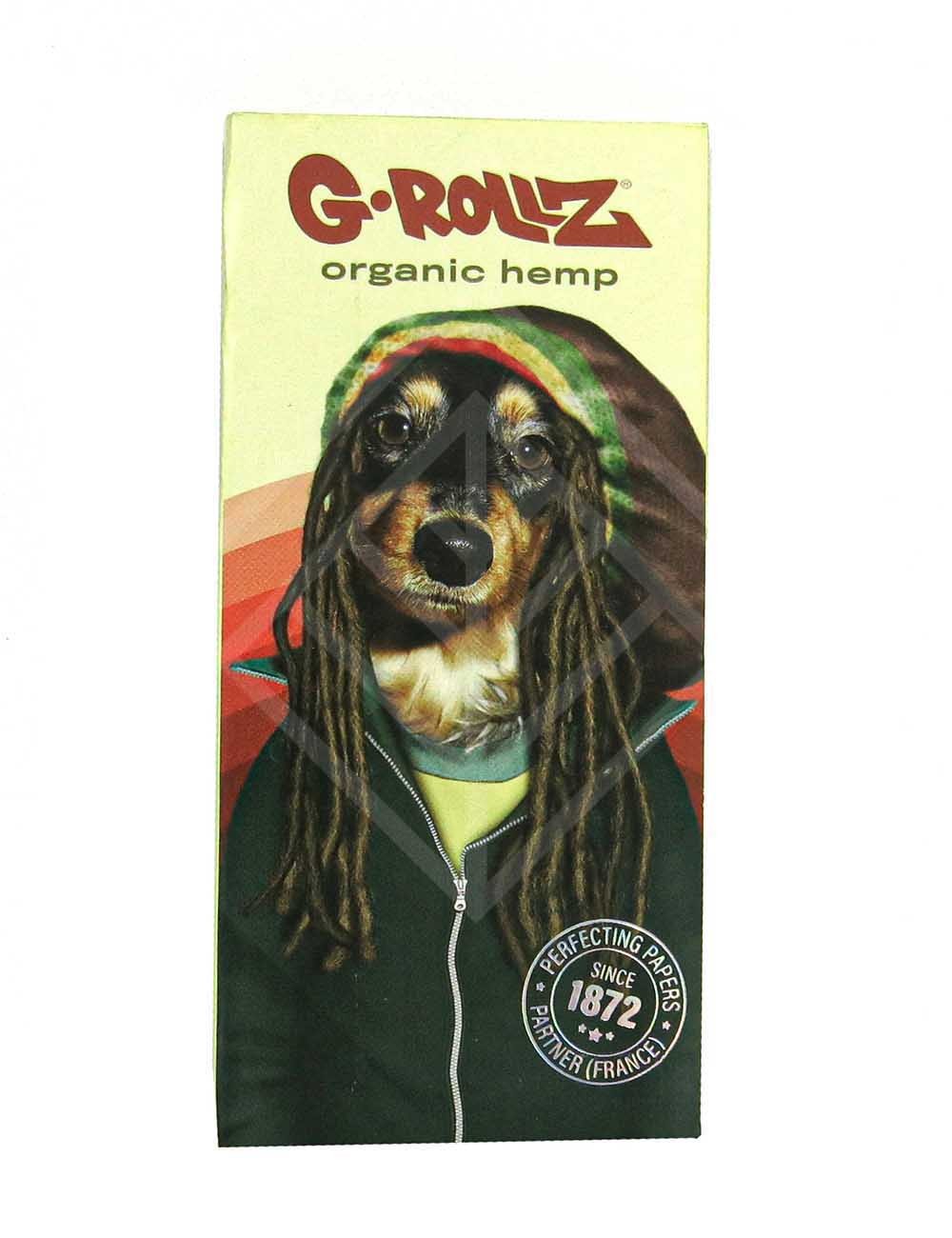 G-ROLLZ | 'Reggae Rap' - Organic Hemp Extra Thin - 50 KS Papers + Tips & Tray