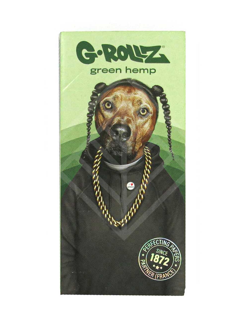 G-ROLLZ | 'Reggae Rap' - Organic Green Hemp - 50 KS Papers + Tips & Tray